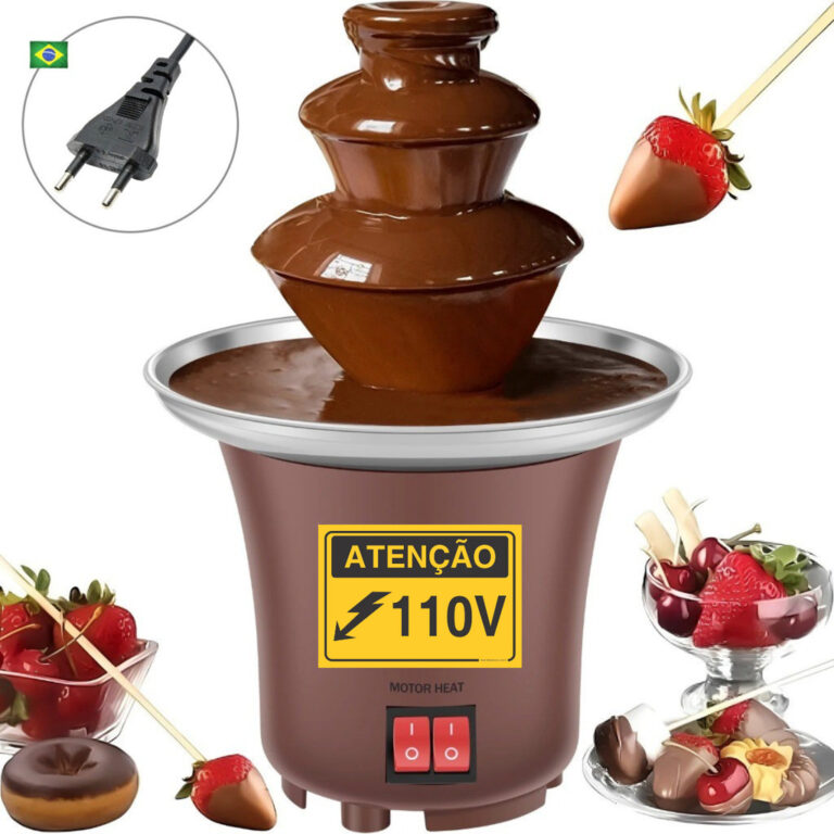 Mini Fondue Cascata de Chocolate Fonte Panela 3 An