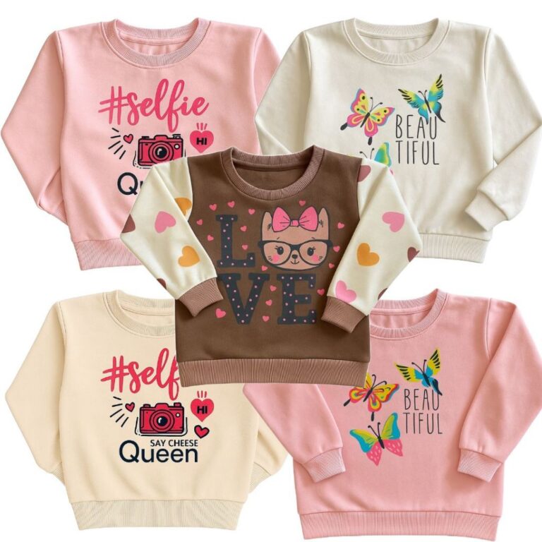 Blusa de Moletom  Premium com Estampa coloridas In