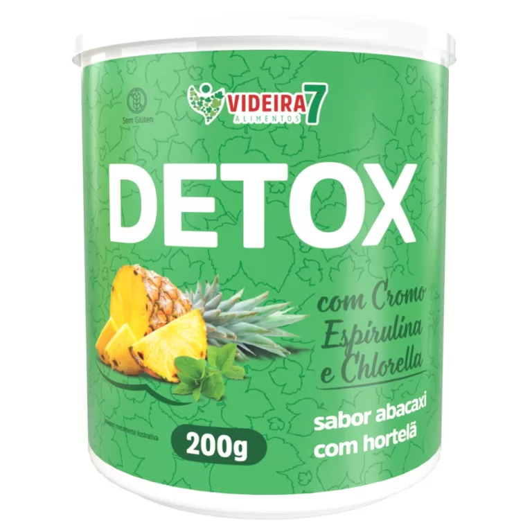 Detox em Pó , Espirulina E Clorella, Cromo, Cha V