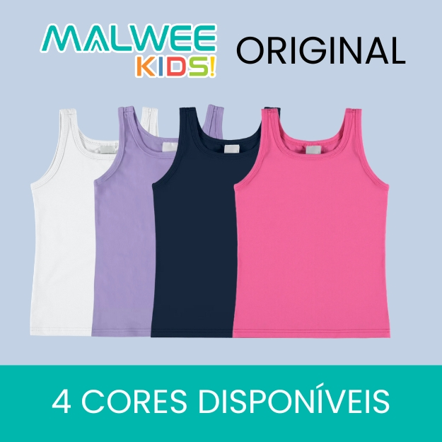 Camiseta Regata Infantil Menina Basica Casual em A