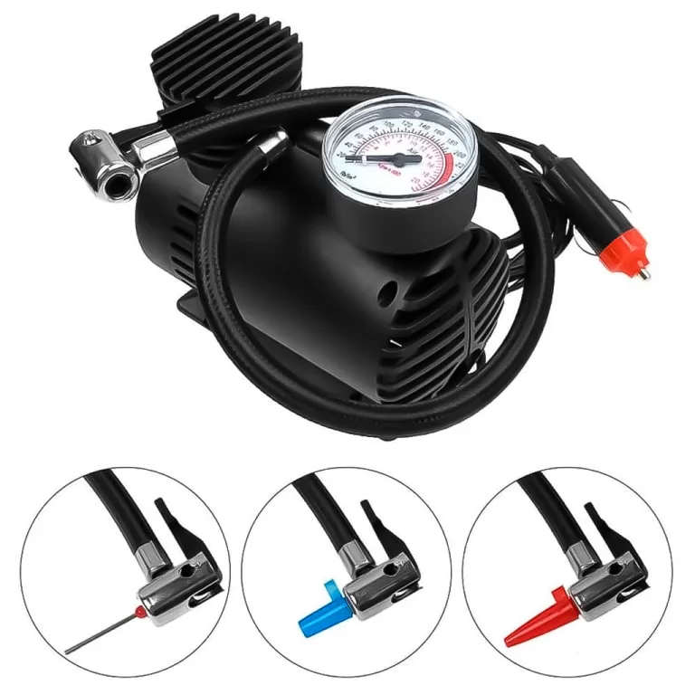 Mini Compressor De Ar 12v 250PSI Para Encher Pneus