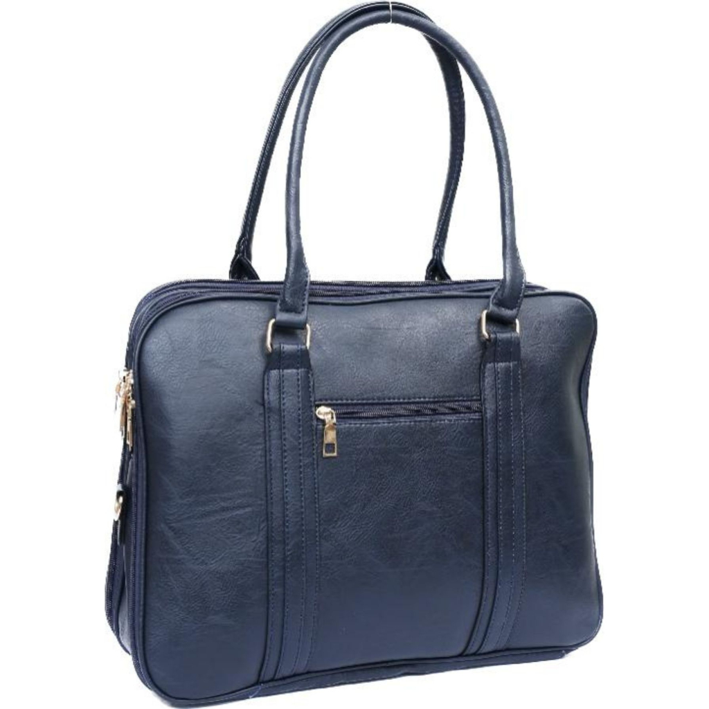 Bolsa Pasta Executiva Maleta Couro Sintético Com Alça Comprida Para Carregar Notebook E Documentos T