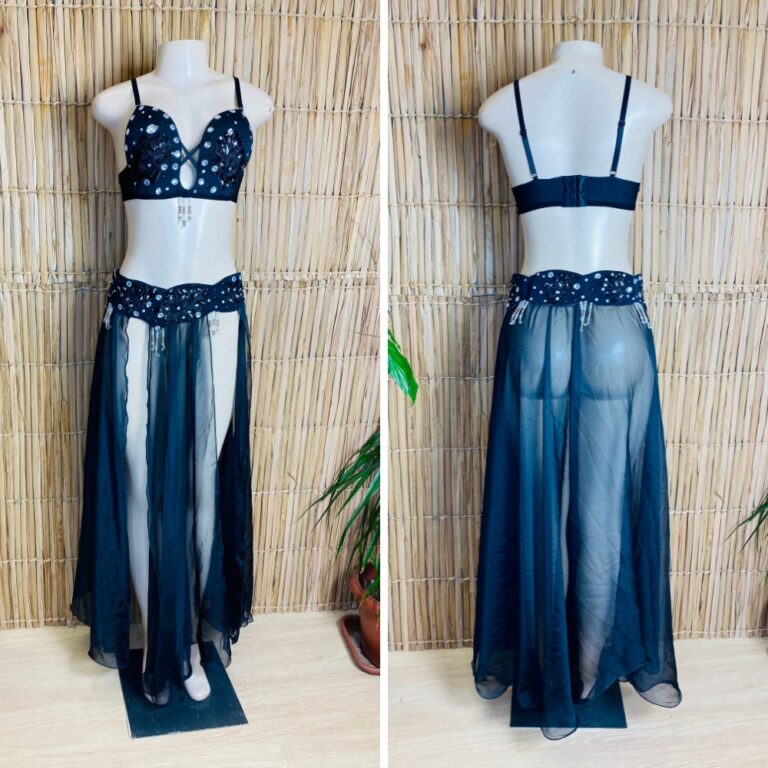[Liquidação] Dança do Ventre Traje  Bordado Com