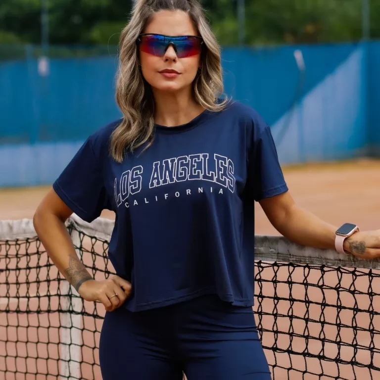Camiseta Feminina Fitness Los Angeles Califórnia