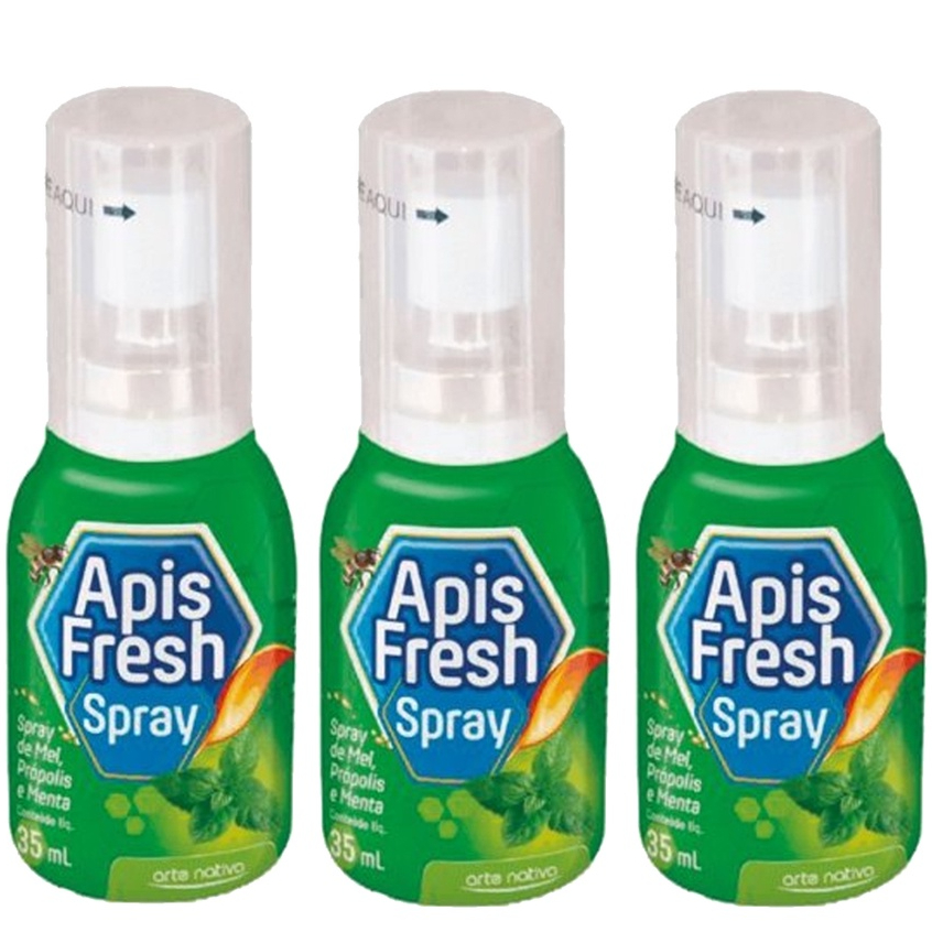 03un Aromatizante Bucal Mel Menta e Propólis Spray 35ml  Arte Nativa