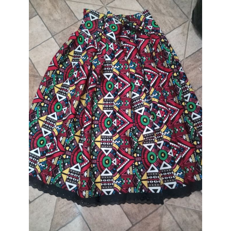 umbanda e candomblé saias em percal 100%algodão entremeada com gripir
