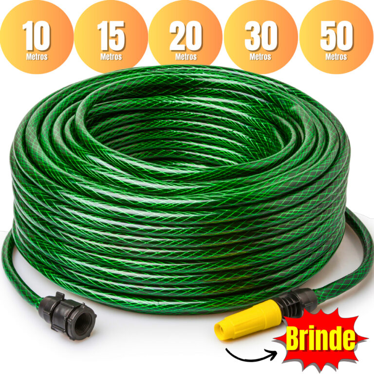 Mangueira De Jardim Reforçada Trançada Completa 