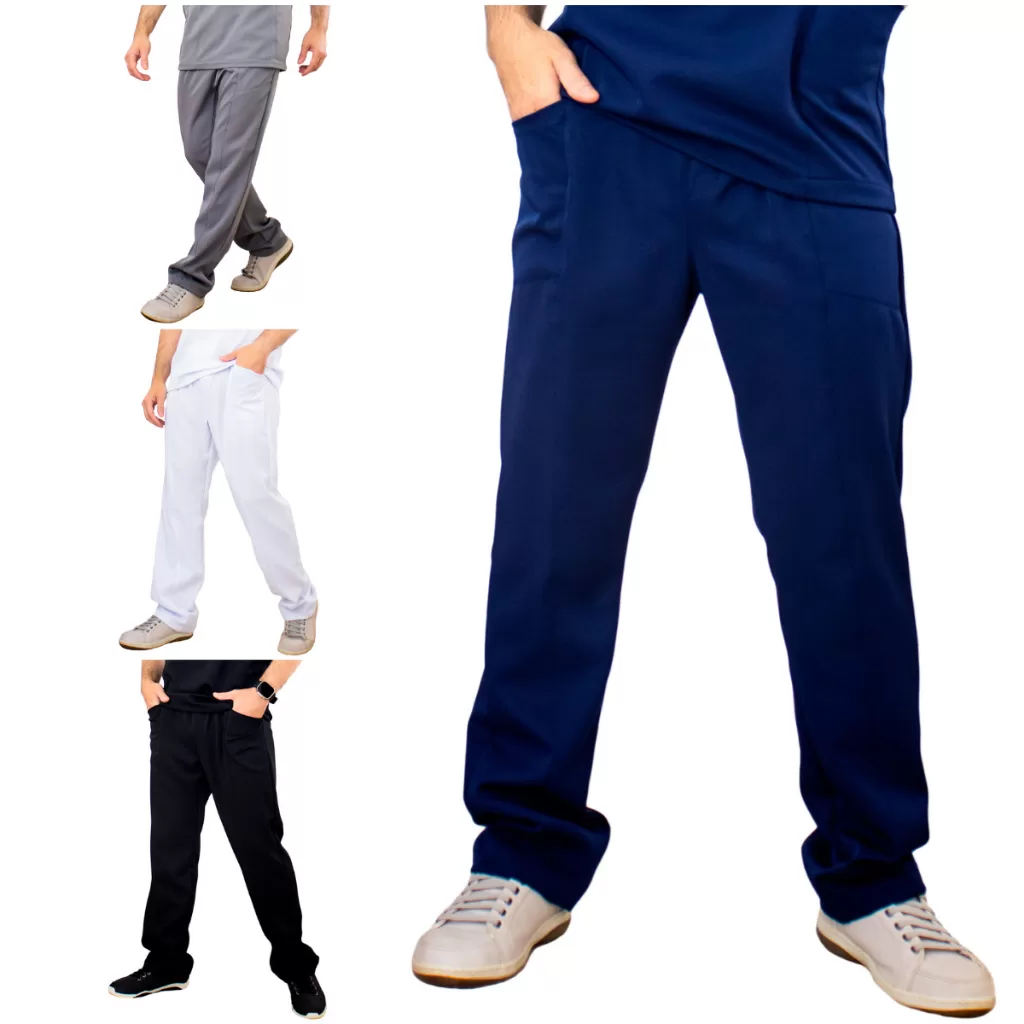 Calça Scrub Masculina Várias Cores Uniforme Roupa Privativa Pijama Cirúrgico Veterinário Enfermagem