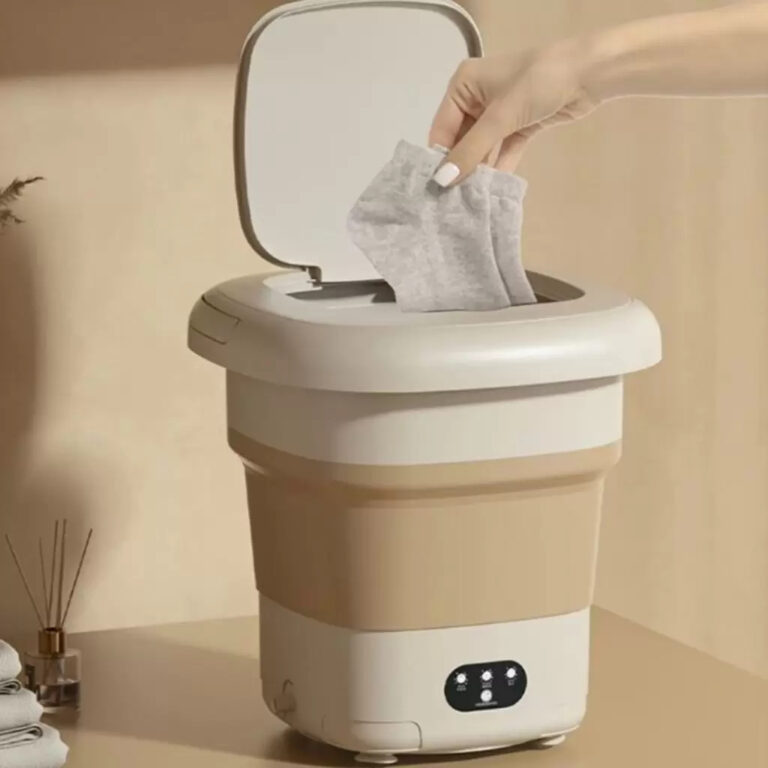 Hiccval Mini Lavadora Portátil, Automática Dobr