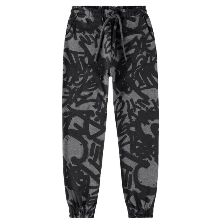 Calça de Moletom com Punho Infantil Flanelada Que