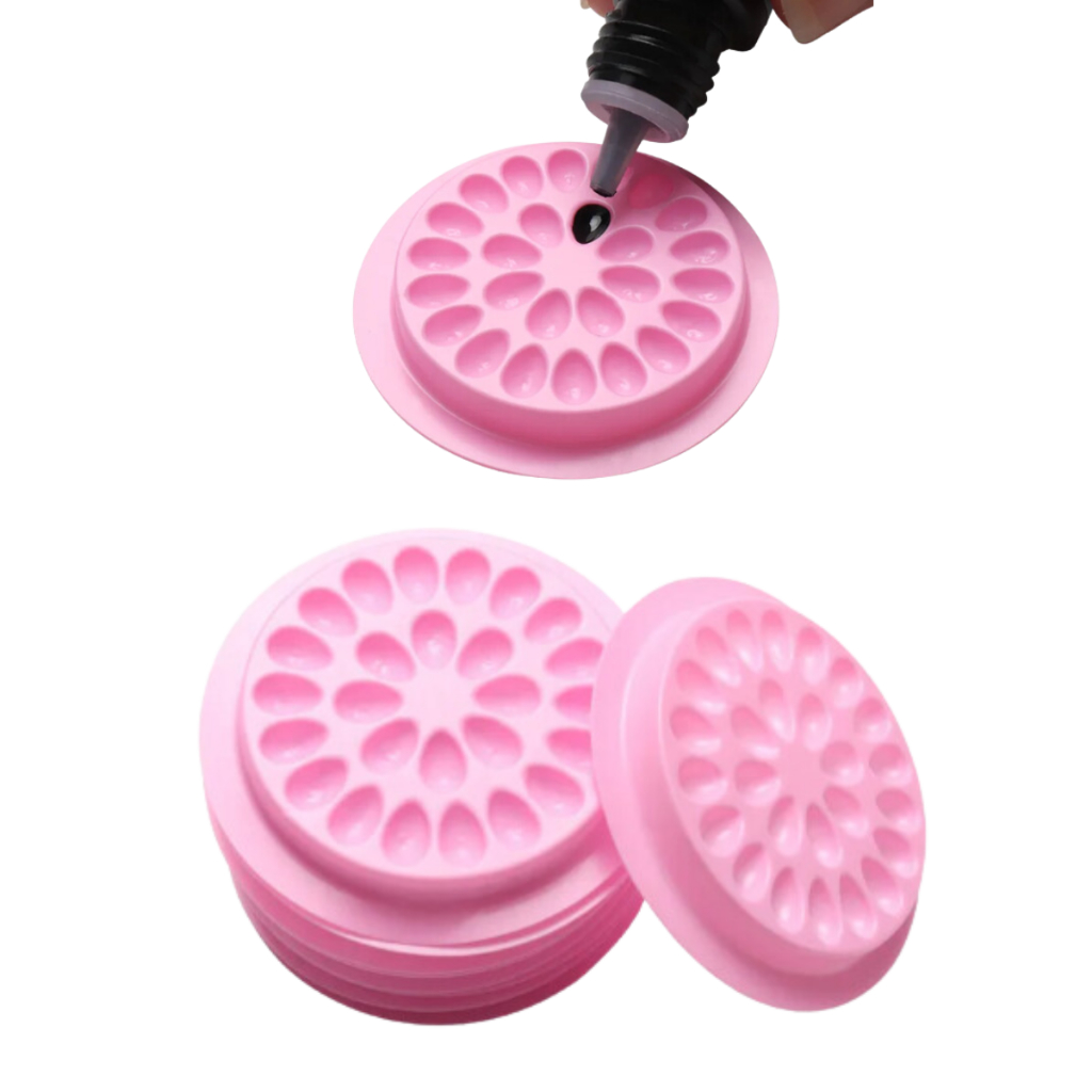 Suporte Flor Porta Cola de Extensão de Cílios 50 e 100 unidades