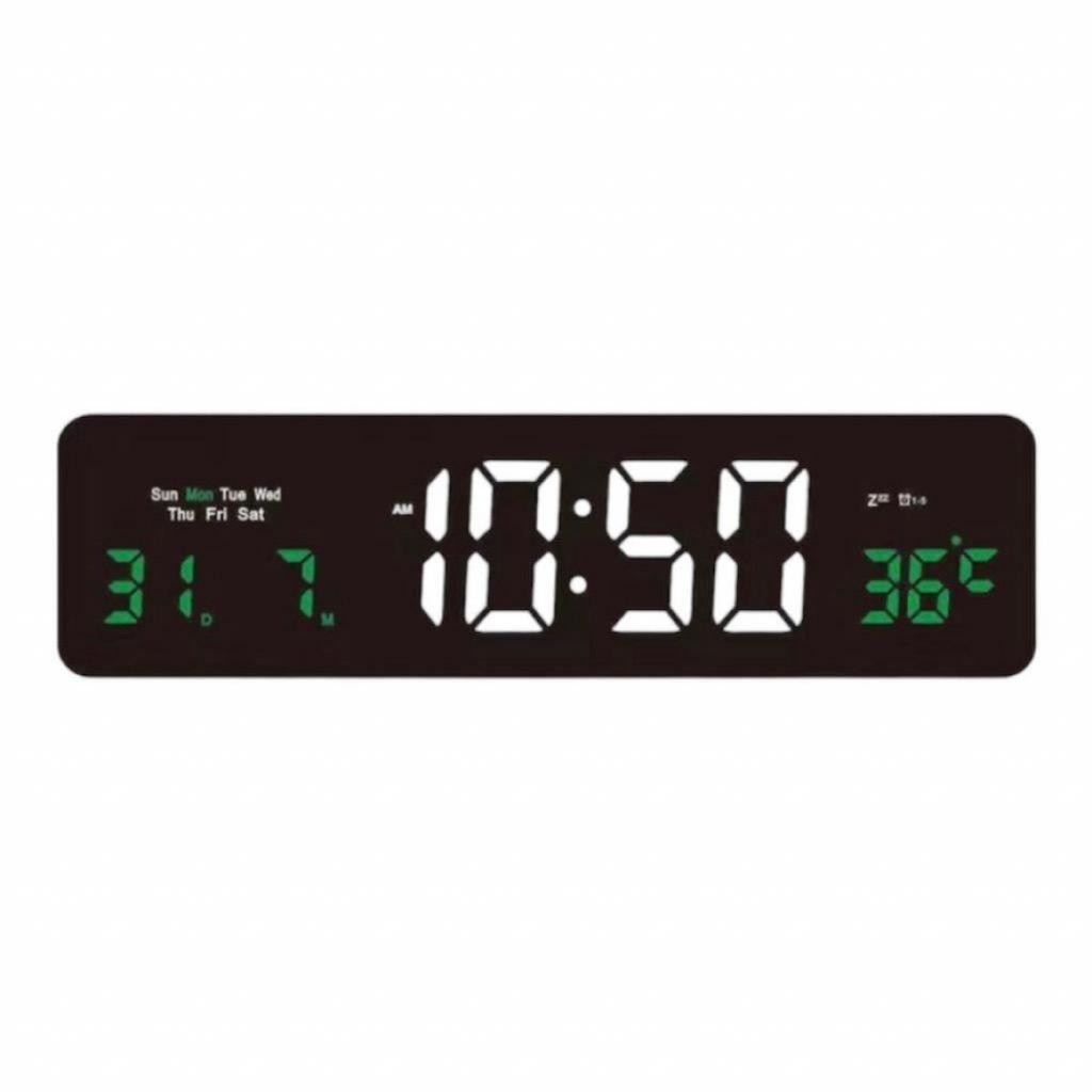 Relógio Digital De Mesa E Parede Led Com Data E Alarme