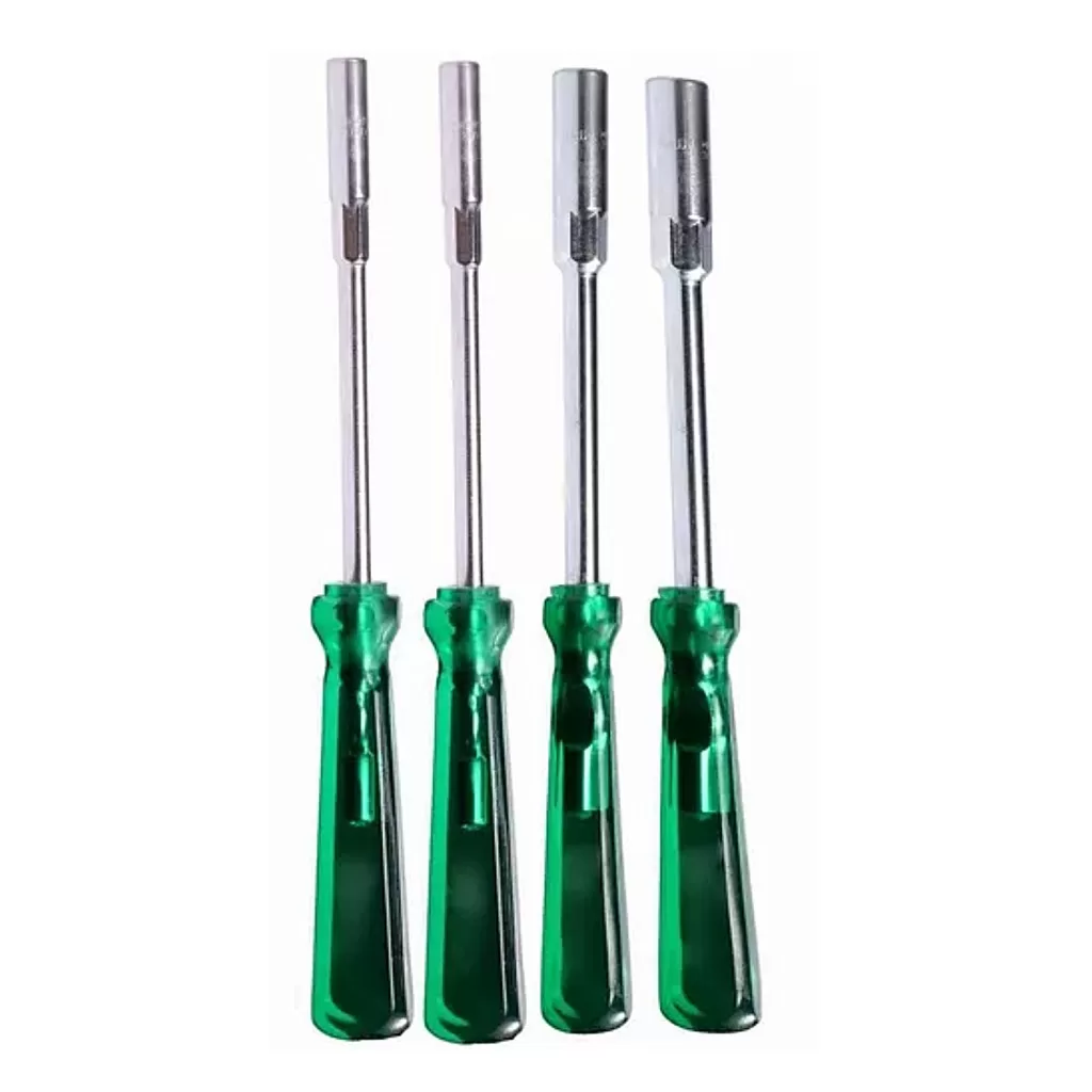 Jogo de 4 Chaves Canhão Bico Sextavado Feita em Aço 6 a 10mm