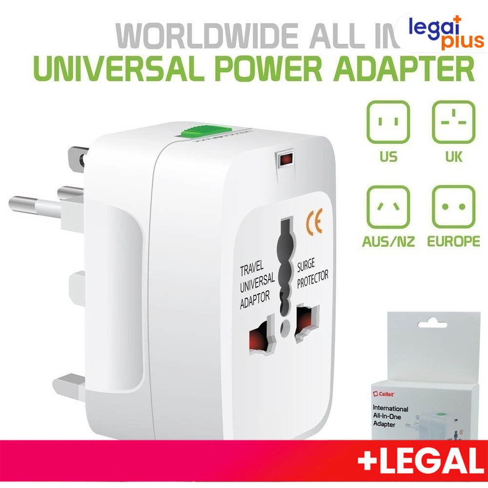 Adaptador Tomada Universal Internacional Viagem + 150 Países