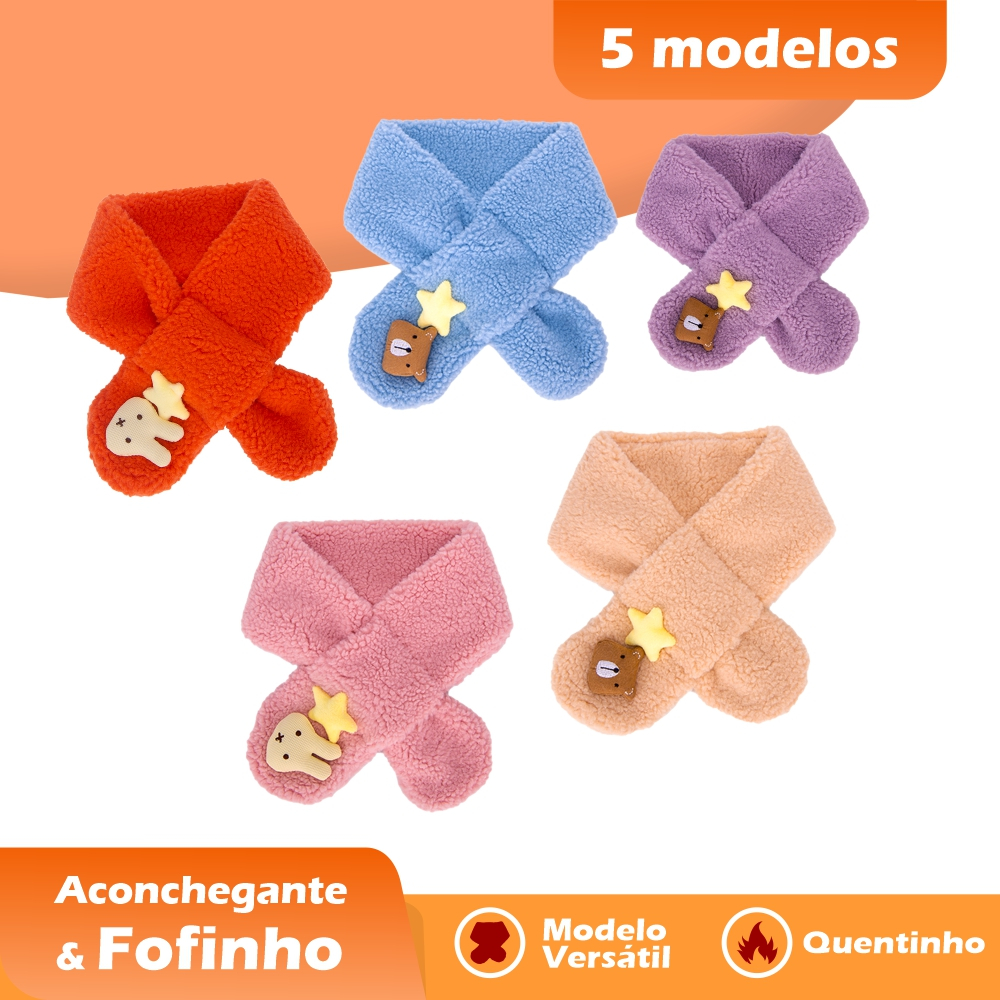 Cachecol Infantil Quente Fashion Para 2-16 Anos KL0047