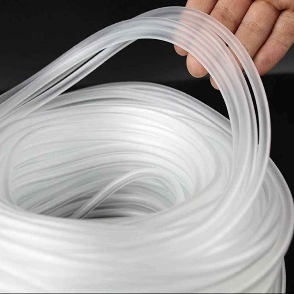 Mangueira Silicone Cristal Reforçada 4x6mm Aquário Diversos Usos