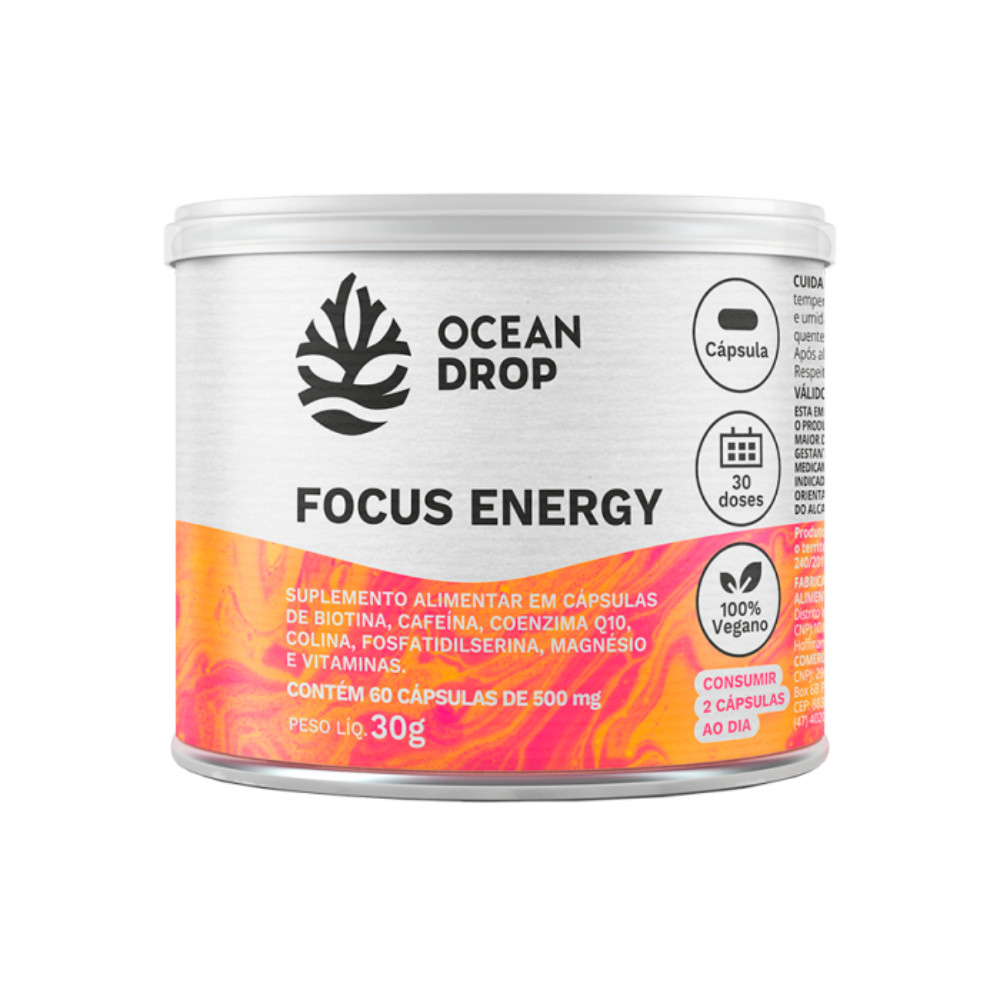 Focus Energy C/60 Caps Ocean Drop