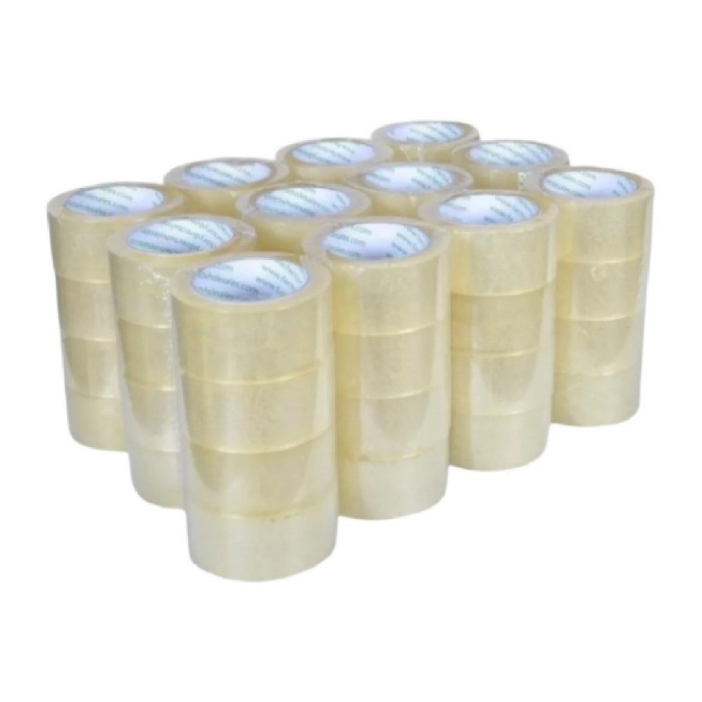 Fita Adesiva Transparente 45×50 Kit 10 Rolos Super Cola Embalagem Forte