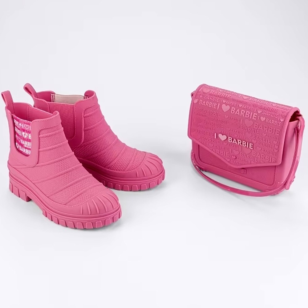 Bota Barbie Love Bag Promo Grendene Kids – Rosa