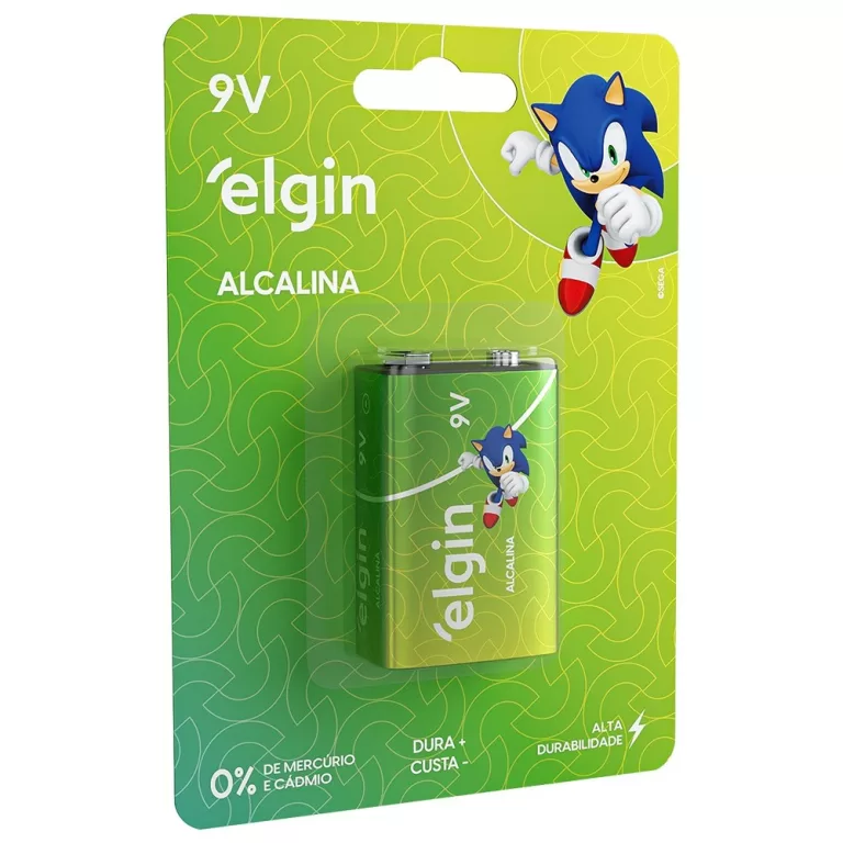 Bateria Alcalina 9V – Elgin