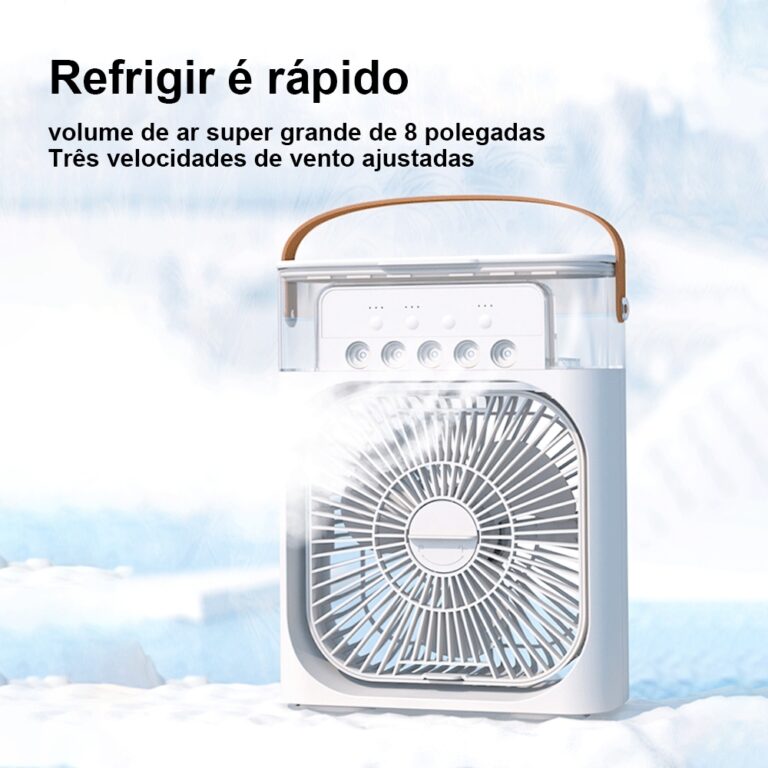 Refrigerador De Ar Ventilador Umidificador Portát