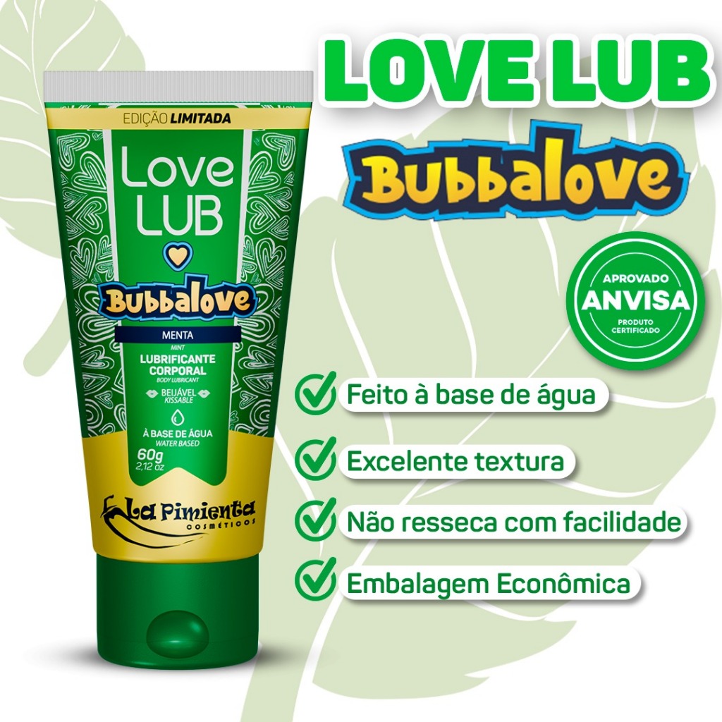 LUBRIFICANTE ÍNTIMO BUBBALOVE 60 PRA MULHER QUE SE DÁ PRAZER SOZINHA