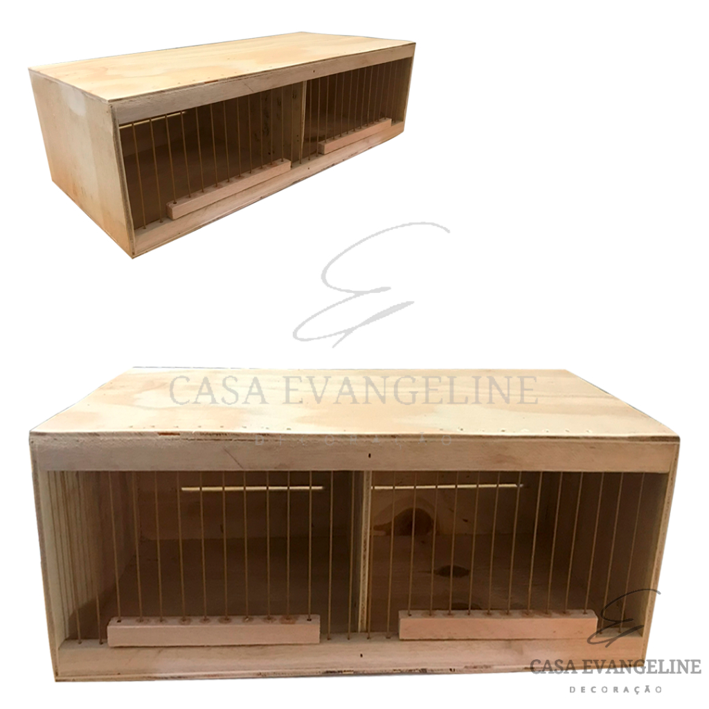 Gaiola Para Transporte De Aves Calopsitas Rosélas Periquito Carregador Extra Grande Com 2 Divisórias