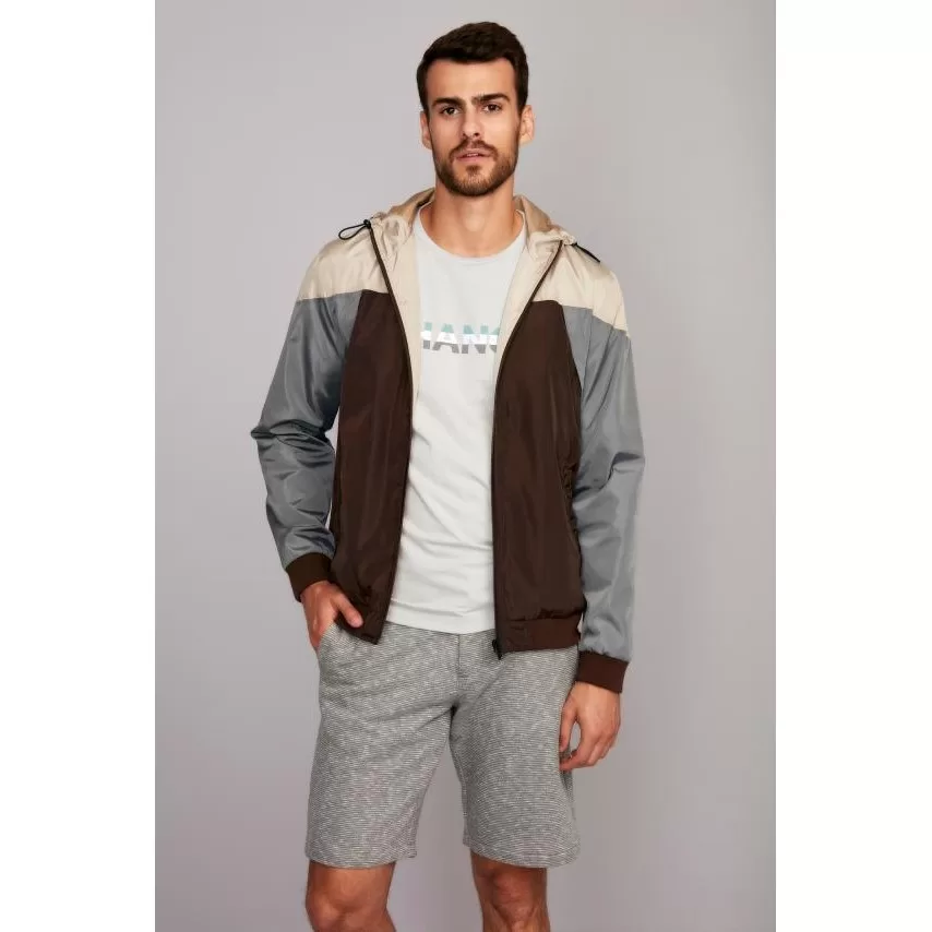 Jaqueta Tecnocomfy com Capuz – Bege Areia