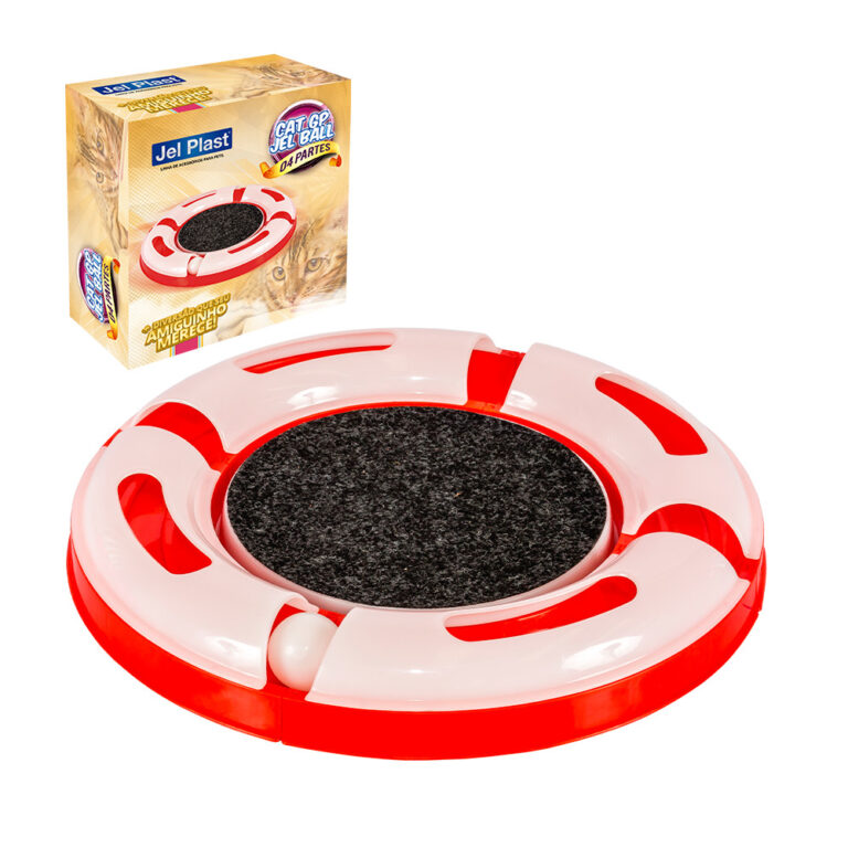 Arranhador Interativo Redondo Para Gato Relax Com 