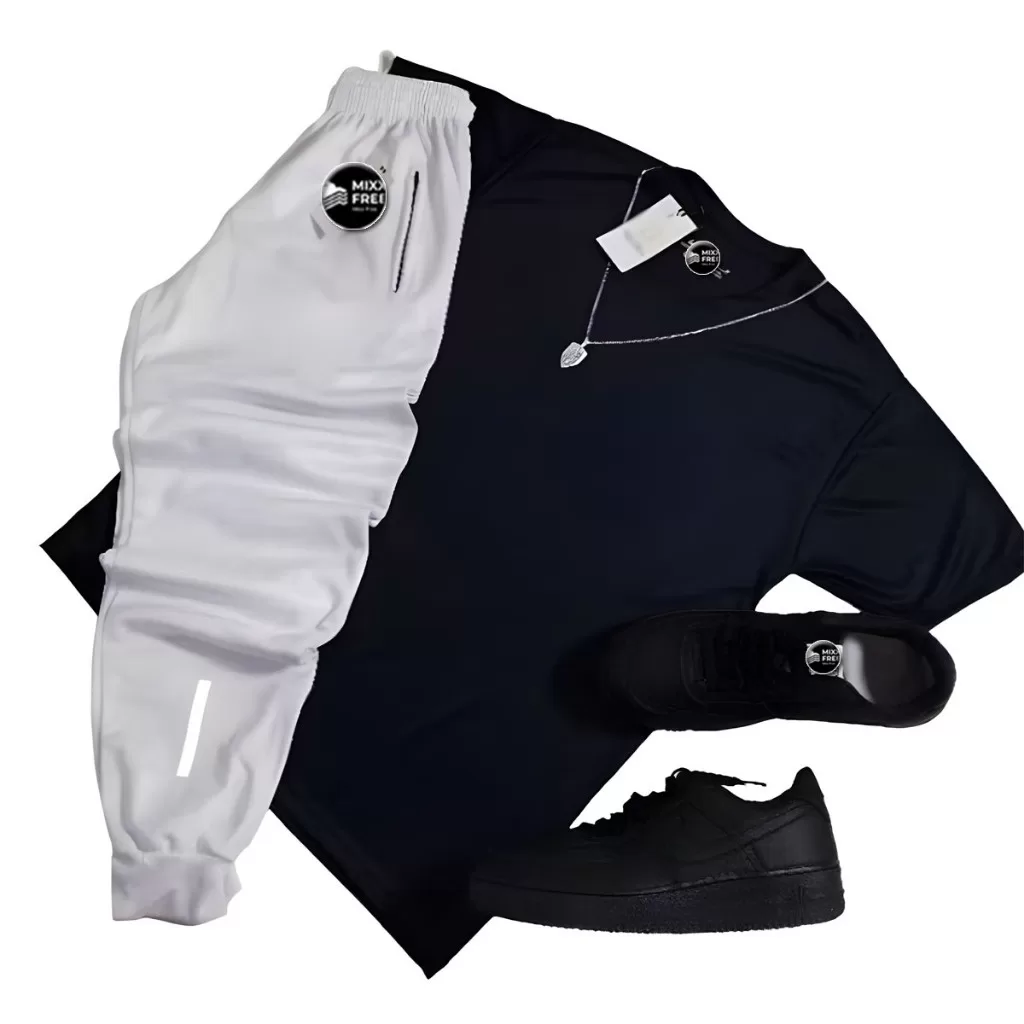 KIT JOGGER CALÇA + CAMISETA REFLETIVO PROMOÇÃO