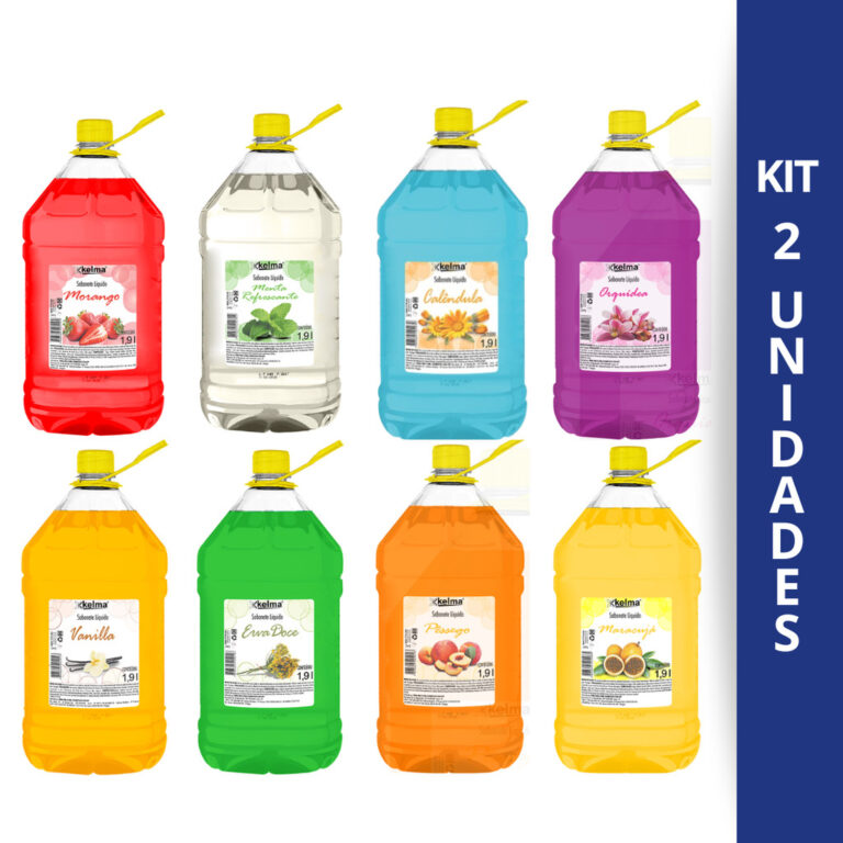 KIT COM 2 KELMA SABONETE LIQUIDO 1,9L