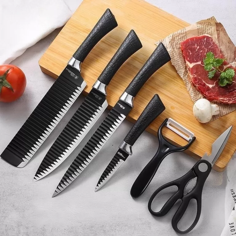 Kit de Facas Churrasco Profissional Antiaderente 6