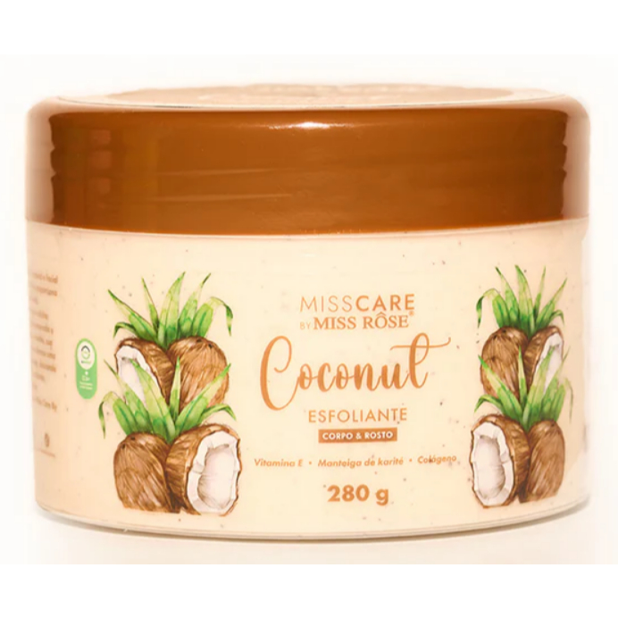 Miss Rôse Esfoliante Corpo e Rosto Coconut 280g