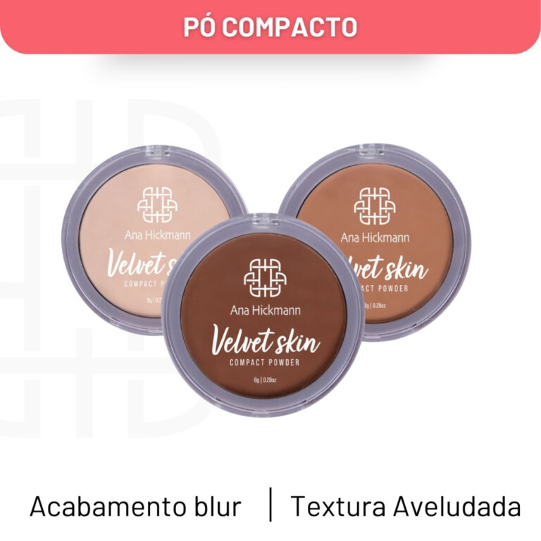 Pó Compacto Facial Cobertura Media Aveludado Velv