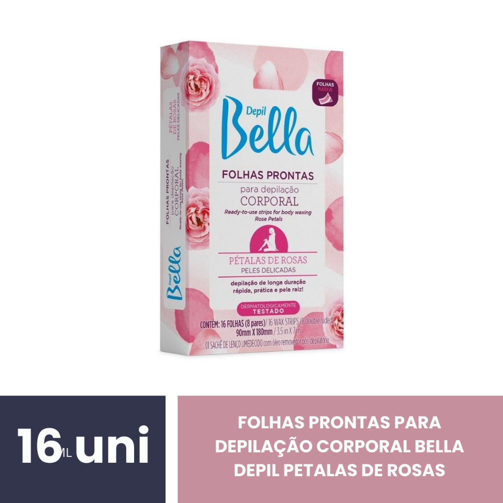Depil Bella Folhas Prontas Corporal 16 Folhas