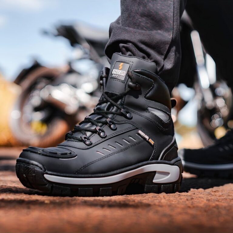 BOTA MOTOQUEIRO COURO NOBRE CONFORTO PALMILHA EM G
