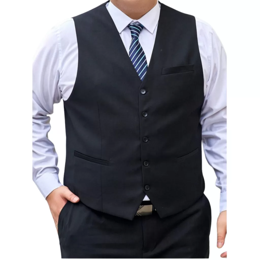 Colete Social Masculino Plus Size G1 ao G6 C/ Ajuste traseiro – Envio Imediato