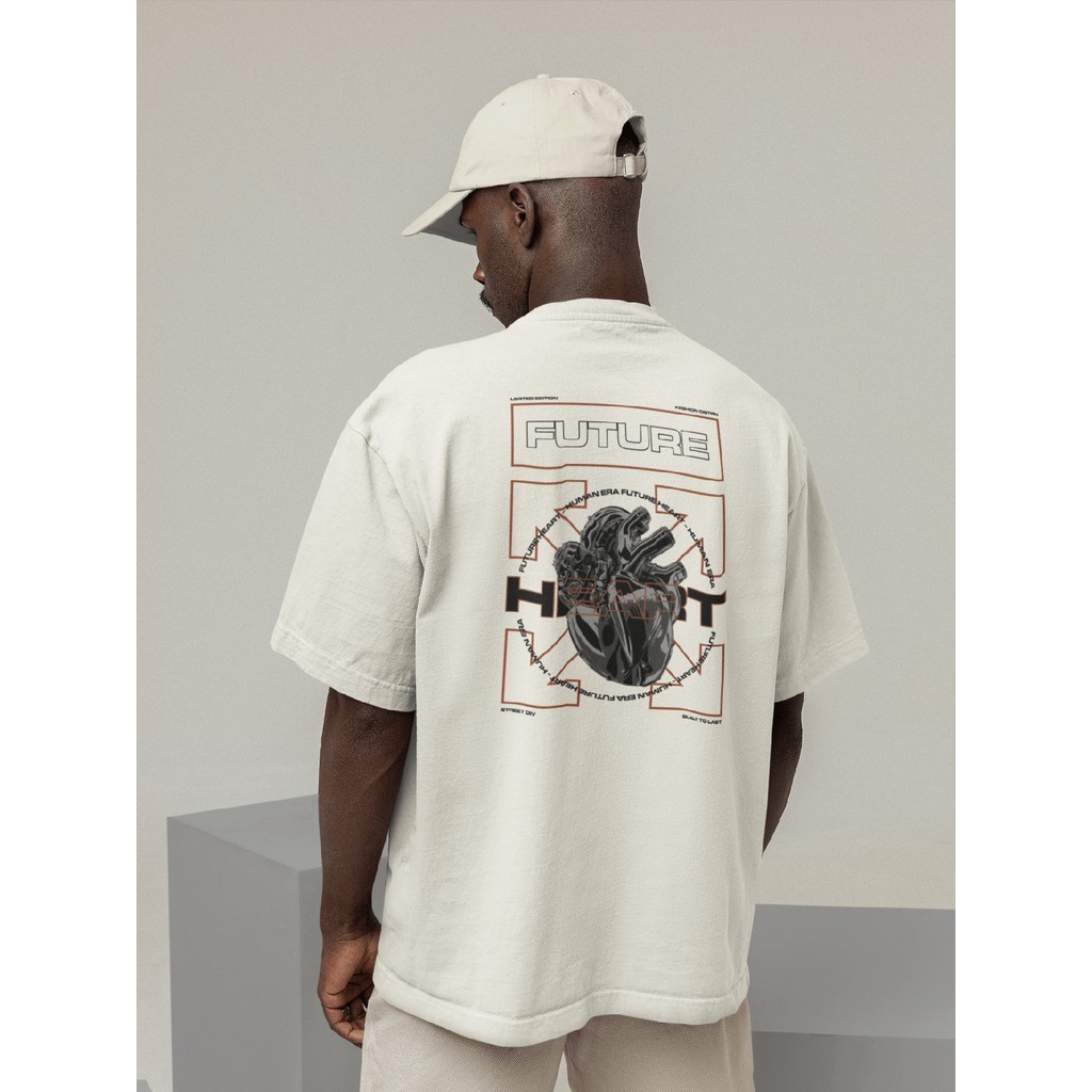 Camisa Camiseta Oversize Streetwear Masculino e Feminino para Treino e Dia a Dia Preto e Off Whte Es