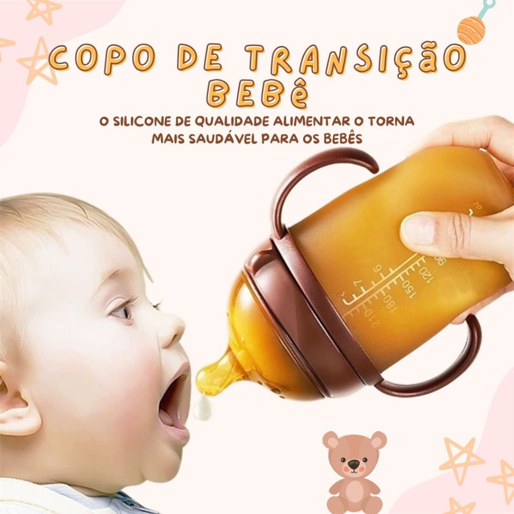 Mamadeira Que Imita O Peito Da Mãe 150ML/240ML 0 A 36 Meses Mamadeiras Para Bebe Fofa Kit Mamadeira