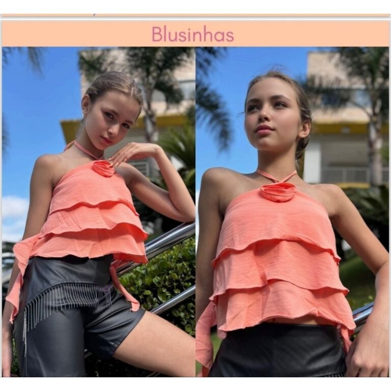 blusa infantil   e juvenil