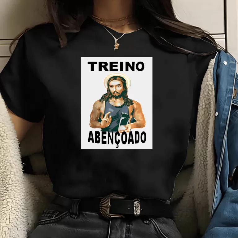 Camiseta Academia Feminina – Treino abençoa