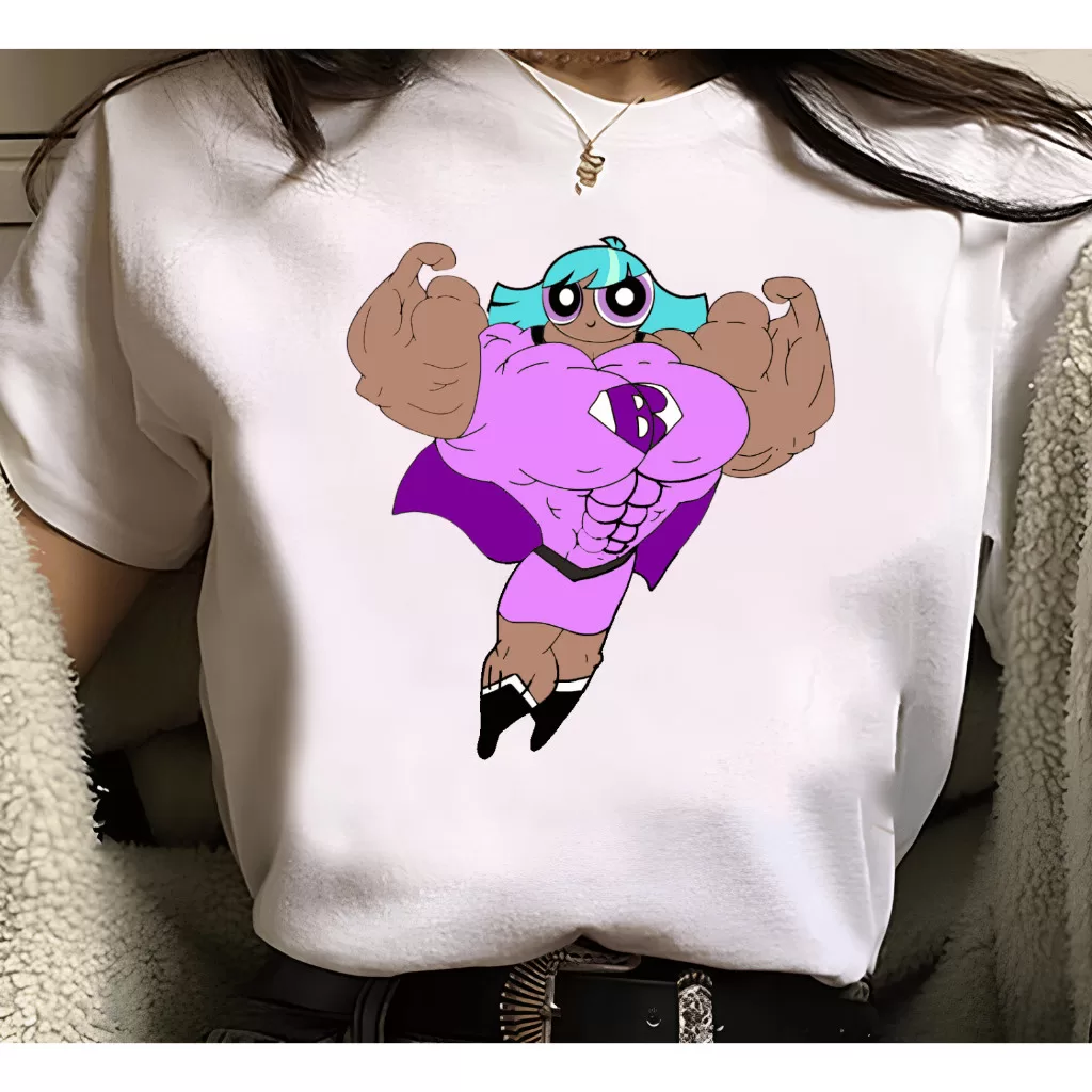 Camiseta Academia – Estrelinha Meninas Super – Musculação, meme, Treino