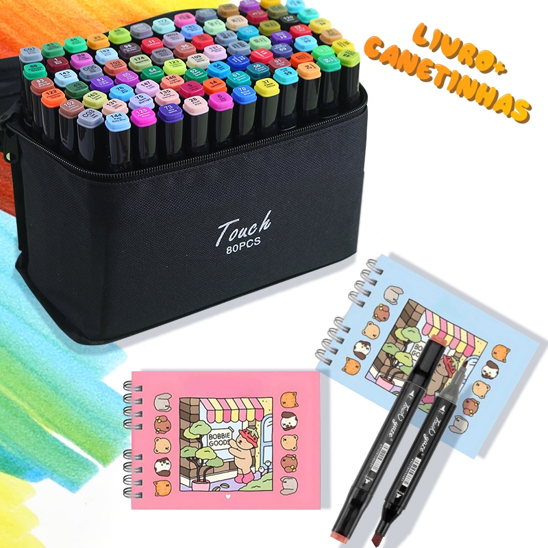 24/36/48/60/80/120 Cores Caneta Marcadora de Aquarela de Ponta Dupla Especial Conjunto de Canetas
