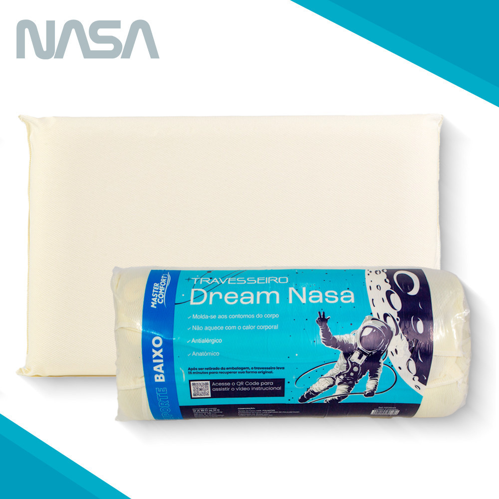 Kit 2 Travesseiros Dream Nasa Original Antialérgico