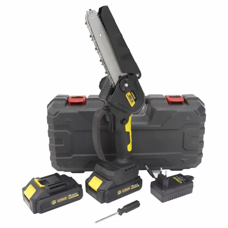 MMSI-206 MINI MOTOSSERRA 6 A BATERIA 20V INTERCAMBIAVEL LYNUS