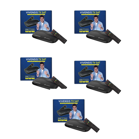 Kit 5 Receptores Digitais Multimídia Vivensis Vx1