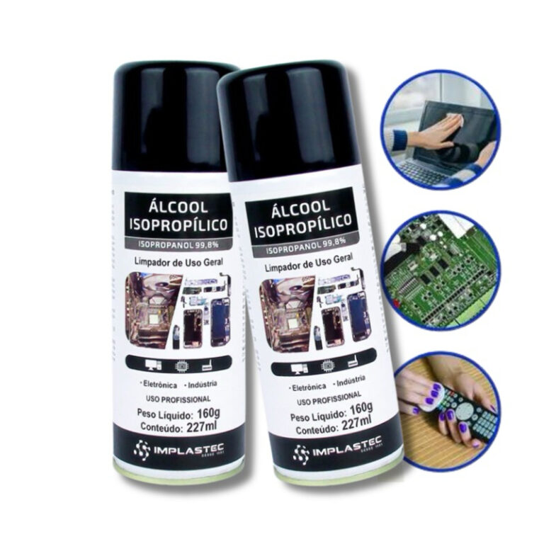 Kit 2 Latas Álcool para Limpeza de Componentes El