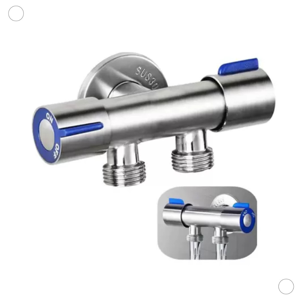 Registro Duplo para Ducha Higiênica com Dupla Saída de Água