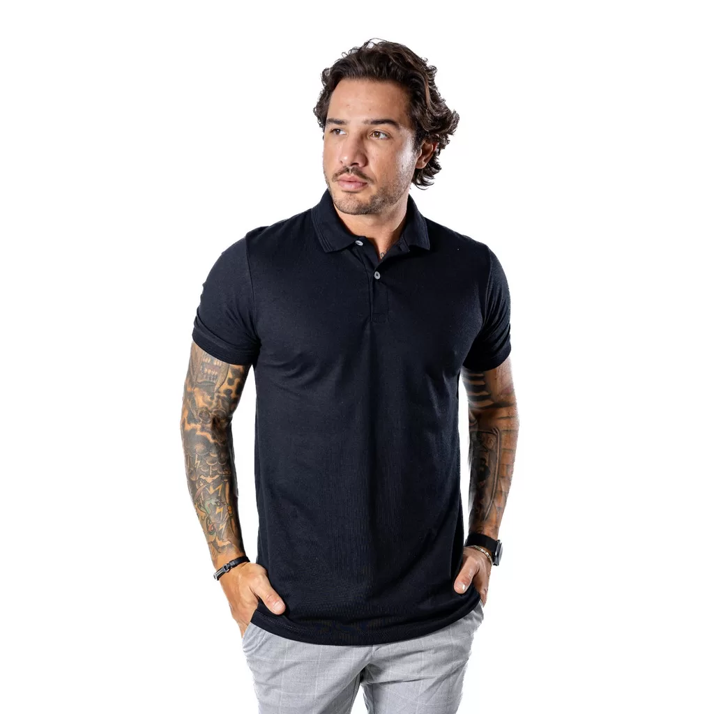 Camisa Camiseta Polo pra Homem Piquet Alto Padrão Atacado Uniformes HLLISAS