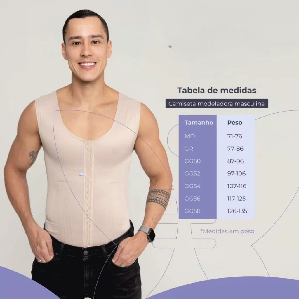 REGATÃO MASCULINO MODELADOR DE ALTA COMPRESSÃO 1005-A